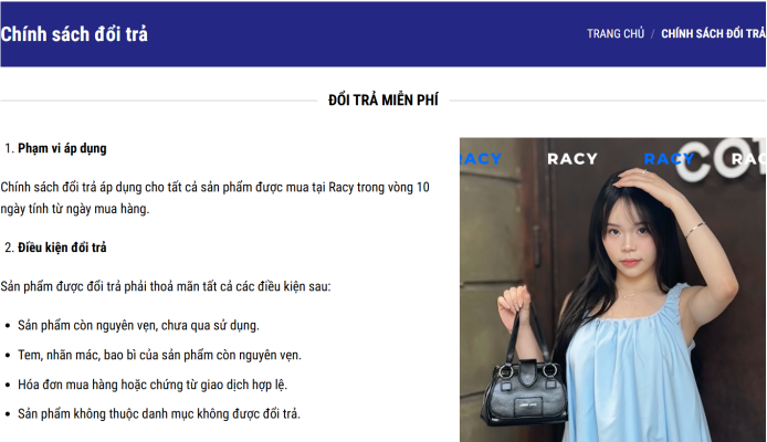 Kiểm tra chính sách đổi trả